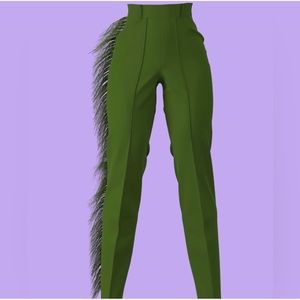Hanifa olive green ava pants